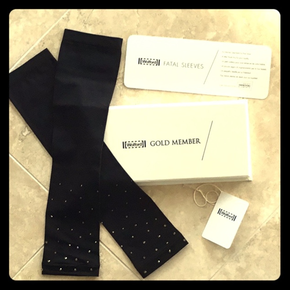 NEW Wolford - Swarovski crystal studded sleeves